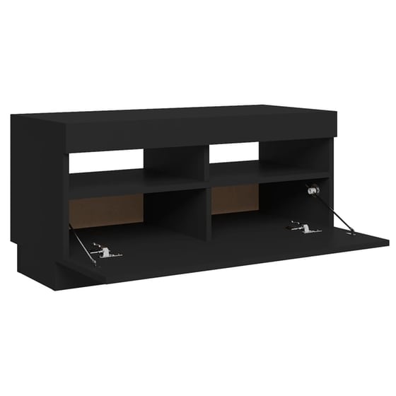 Έπιπλο Τηλεόρασης VidaXL από Μοριοσανίδα 80x35x40 cm - Μαύρο image 8