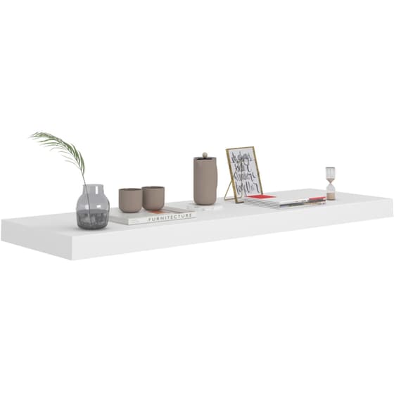 Ράφια Τοίχου VidaXL από Κυψελωτό MDF 80x23.5 cm 4 Τμχ - Λευκό image 6