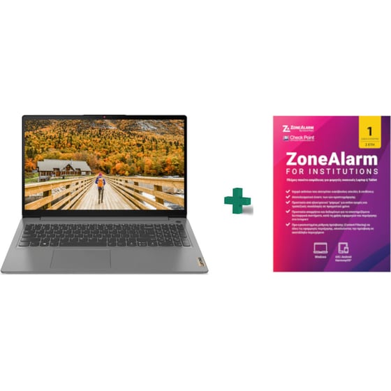 Laptop Lenovo IdeaPad 3 15ALC6 15.6" FHD (Ryzen 7-5700U/16GB/512GB SSD/Radeon Graphics/Win11HomeS) + Antivirus ZoneAlarm για 2 έτη image 0
