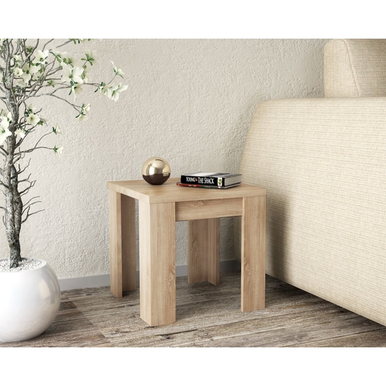 Βοηθητικό Τραπεζάκι Kitwood 51x51cm από Μελαμίνη - Φυσικό/ Δρυς image 0