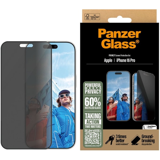 Προστατευτικό οθόνης Apple iPhone 16 Pro - PanzerGlass Privacy Screen Protection image 1