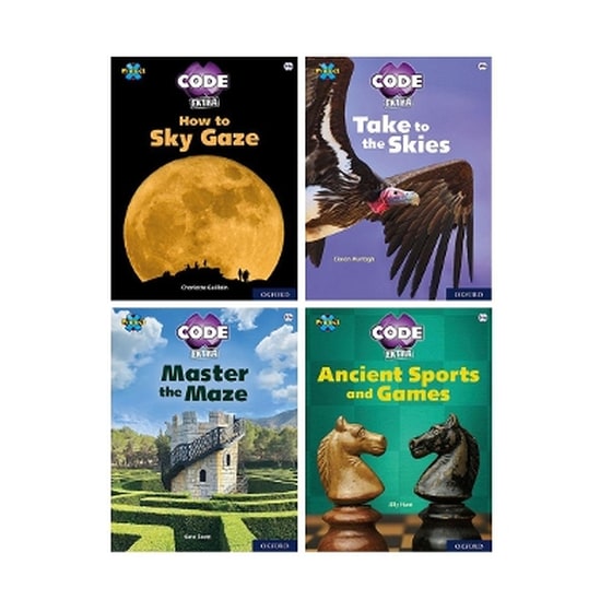 Project X CODE Extra: White and Lime Book Bands, Oxford Levels 10 and 11: Sky Bubble and Maze Craze, Mixed Pack of 4 image 0