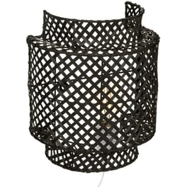 Απλίκα Τοίχου Spitishop με Φις Πρίζας Ξύλινη 23x15x28 cm - Μαύρη
