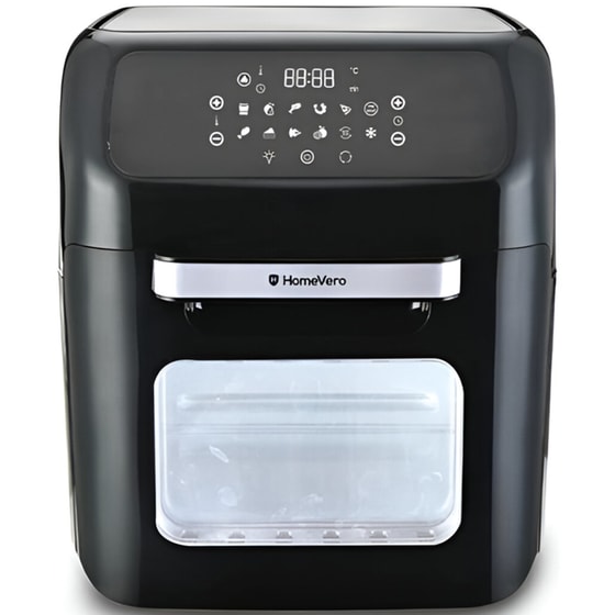 HOMEVERO HV-AF12XL με Αποσπώμενο Κάδο 1800 W 12 L Μαύρο Φριτέζα Αέρος image 0