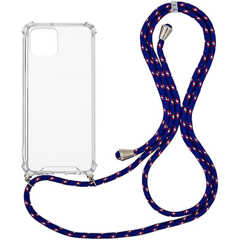 Θήκη Apple iPhone 12 Pro Max - Sonique με Κορδόνι Armor Clear - Μπλε