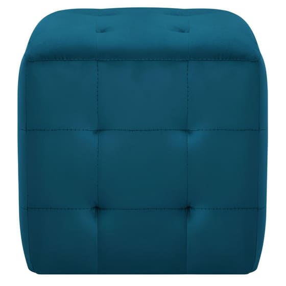 Κομοδίνο Vidaxl Από Βελούδινο Ύφασμα 2τμχ 30x30x30 cm - Μπλε image 2