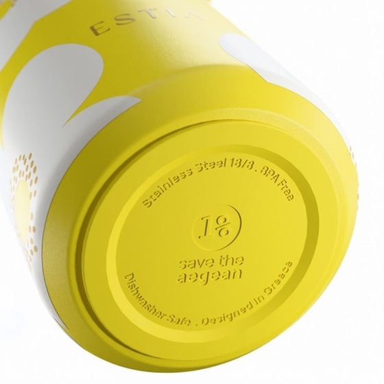 Μπουκάλι Θερμός Estia Pulse Save The Aegean Yellow Daisy 500 ml image 2