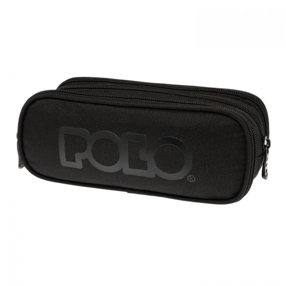 Κασετίνα Οβάλ Polo Triple Τριπλή Μαύρο image 0