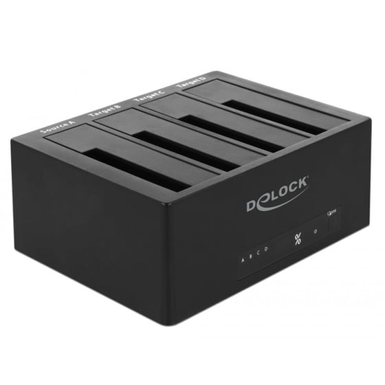 Docking Station Σκληρών Δίσκων Delock 64063 Clone Function 4x HDD/SSD 6Gb/s - Μαύρο image 0