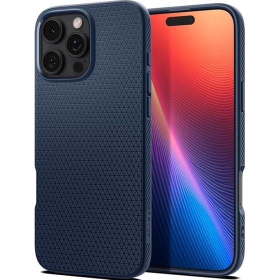 Θήκη Apple iPhone 16 Pro - Spigen Liquid Air Σιλικόνη - Navy Blue (ACS08118) image 0