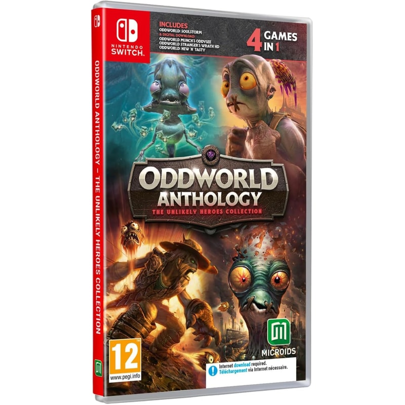 Oddworld Anthology The Unlikely Heroes Collection (Code in a Box) - Nintendo Switch