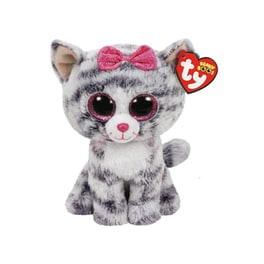 Λούτρινο TY Beanie Boos Kiki Γάτα Γκρι (40cm)