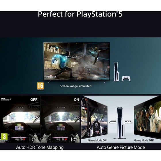 Sony BRAVIA 7 QLED (XR l Mini LED) 65" 4K HDR Google Smart Τηλεόραση K65XR70PAEP image 11