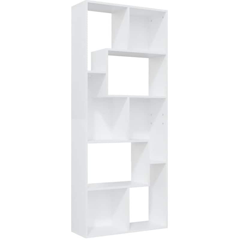 Βιβλιοθήκη VidaXL από Μοριοσανίδα 67x24x161 cm - Λευκό