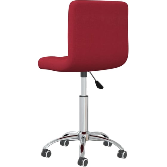 Καρέκλα Γραφείου VidaXL από Ύφασμα - Μπορντό image 4