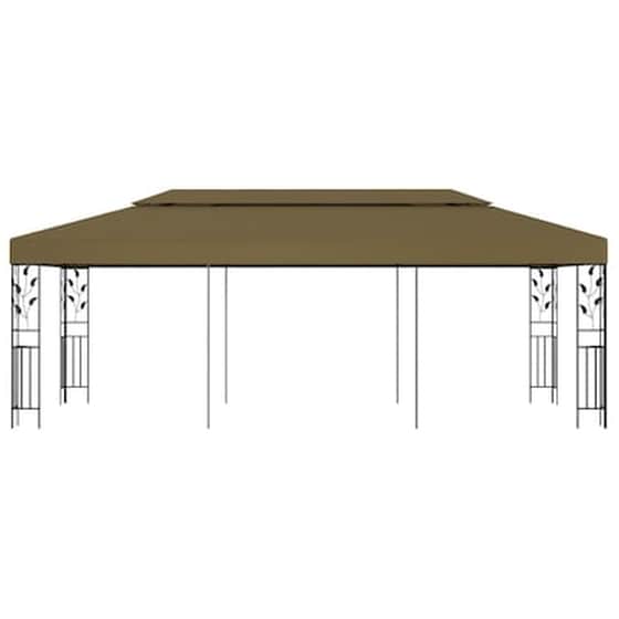 Κιόσκι Vidaxl Ατσάλι 6x3m - Taupe image 2