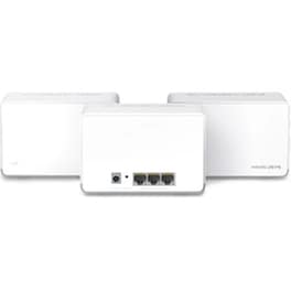 Mercusys Halo H70X v1 WiFi Mesh Network Access Point Wi‑Fi 6 Dual Band (2.4 & 5GHz) σε Τριπλό Kit - Λευκό