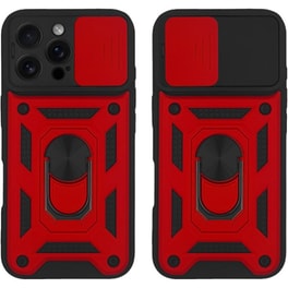 Θήκη Apple iPhone 16 Pro Max - Sonique Ring Armor CamPro - Κόκκινο