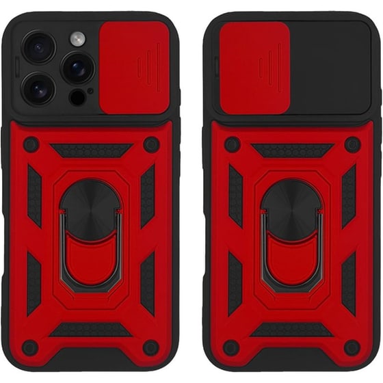 Θήκη Apple iPhone 16 Pro Max - Sonique Ring Armor CamPro - Κόκκινο image 0