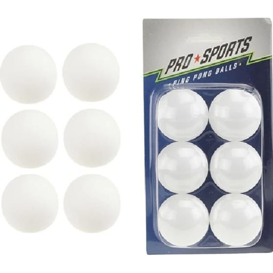Σετ 6 Μπαλάκια Πινγκ Πονγκ Pro Sports σε Καρτέλα image 0