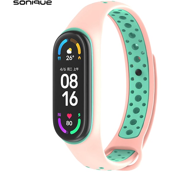 Λουράκι Sonique Sport για Xiaomi Mi Smart Band 5/Mi Smart Band 6 - Ροζ image 0