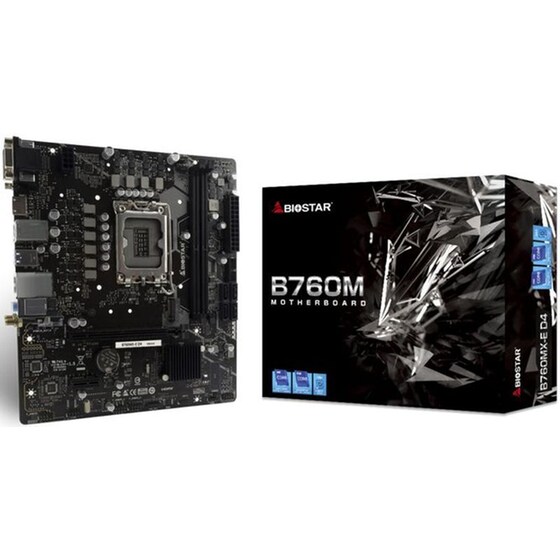 Biostar B760MX-E D4 Intel B760 Micro ATX με Socket Intel 1700 image 3