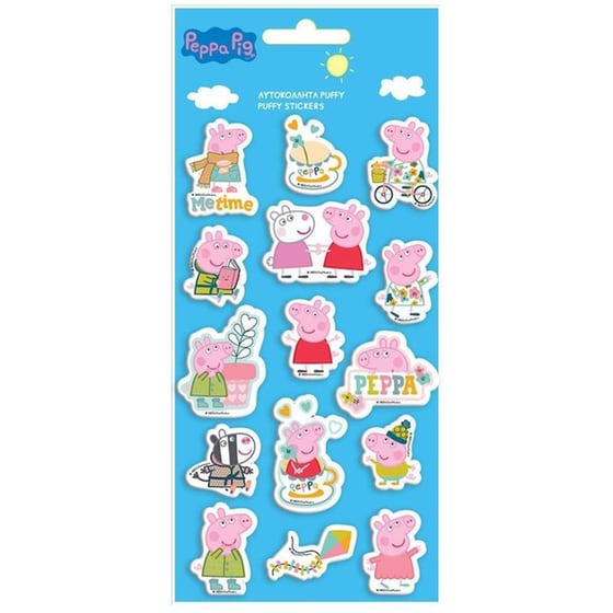 Αυτοκόλλητα Διακάκης Puffy Peppa Pig image 0