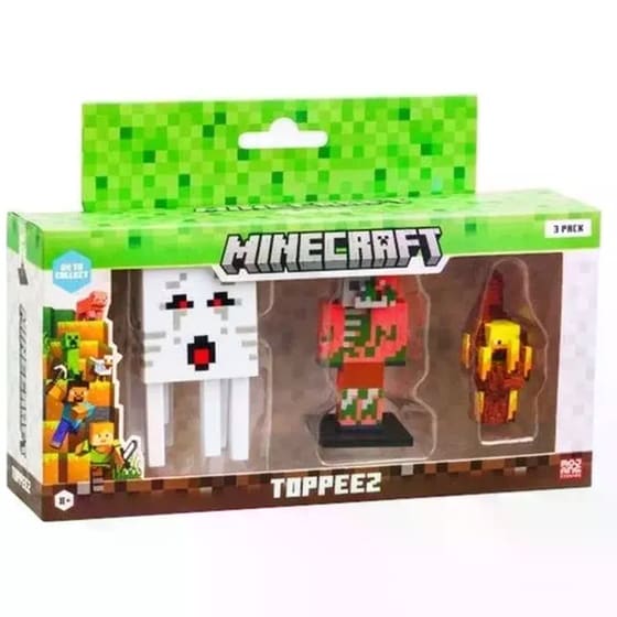 Minecraft Φιγούρες 3D Toppeez (6cm) 3 Τμχ - Τυχαία Επιλογή Σχεδίου image 4