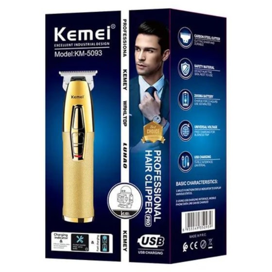 Trimmer KEMEI Skeleton KM-5093 Χρυσό image 1