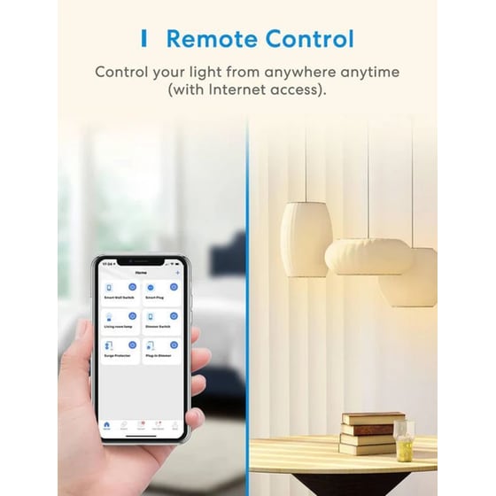 Έξυπνος διακόπτης τοίχου Meross MSS810HK-UN με  Wi-Fi image 4