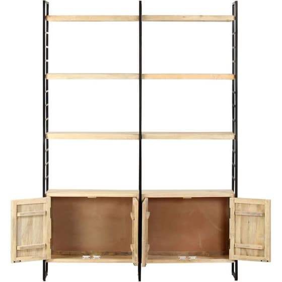 Βιβλιοθήκη VidaXL από Μέταλλο 124x30x180 cm - Καφέ image 1