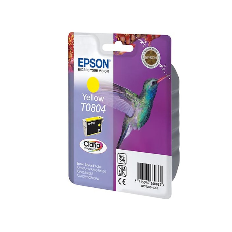 Epson T0804 Κίτρινο Μελάνι Εκτυπωτή C13T08044011