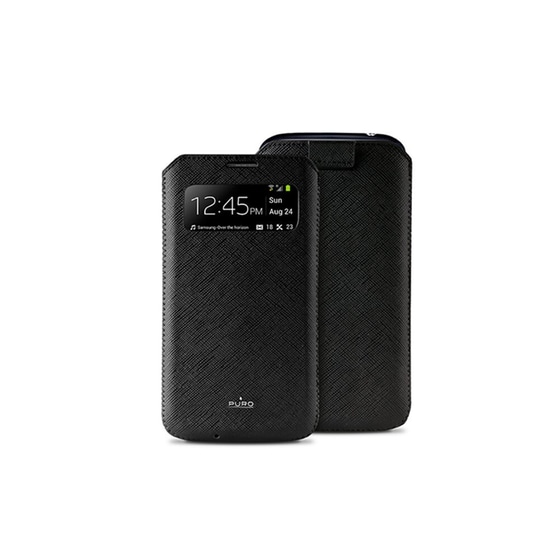 Θήκη Samsung Galaxy S4 - Puro View Slim Essential Case Μαύρο image 0