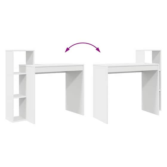 Γραφείο VidaXL από Επεξεργασμένο Ξύλο 100x40x90 cm - Λευκό image 8