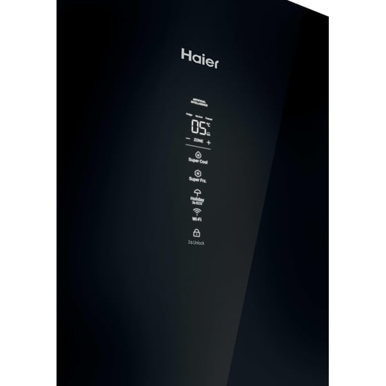 HAIER HTW7620DNGB Total No Frost 414 Lt Μαύρο Ψυγειοκαταψύκτης image 11