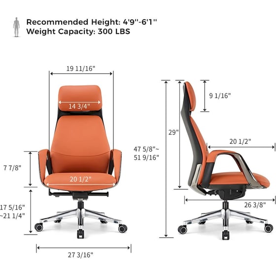 Καρέκλα Γραφείου - Eureka Ergonomic Erk-oc07-or image 8