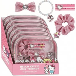 Τσαντάκι Cerda Beauty με Αξεσουάρ Hello Kitty and Friends