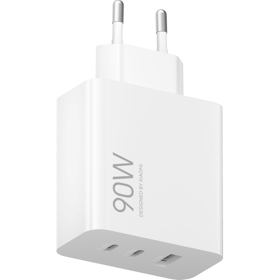 Φορτιστής Πρίζας Xiaomi 90W HyperCharge Power Adapter 2x USB-C, 1x USB-A - White image 0