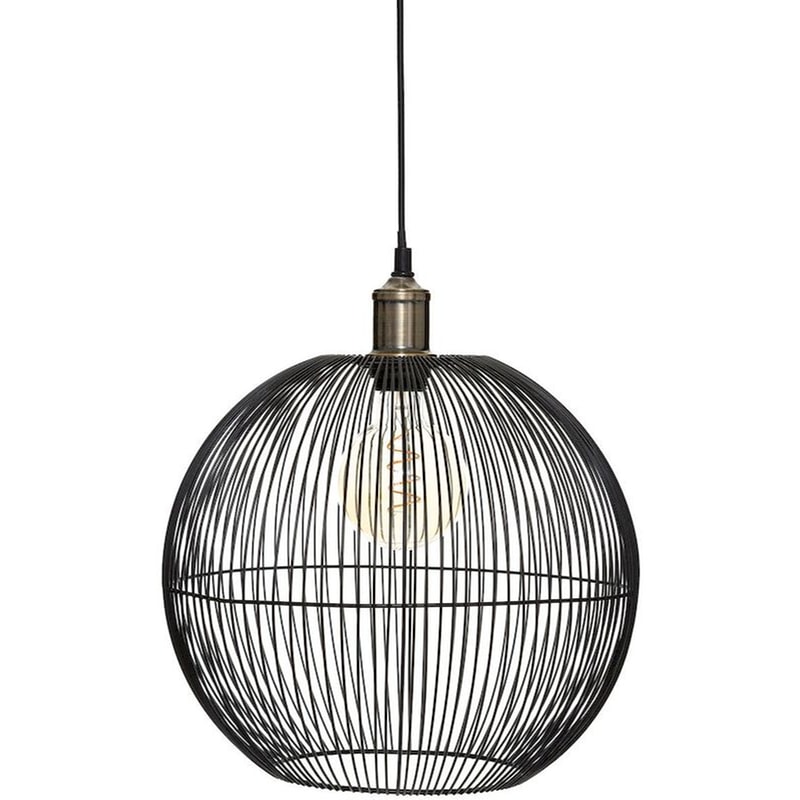 SPITISHOP Φωτιστικό Οροφής Μονόφωτο Spitishop A-s Noa Black 181927 Μεταλλικό - Μαύρο