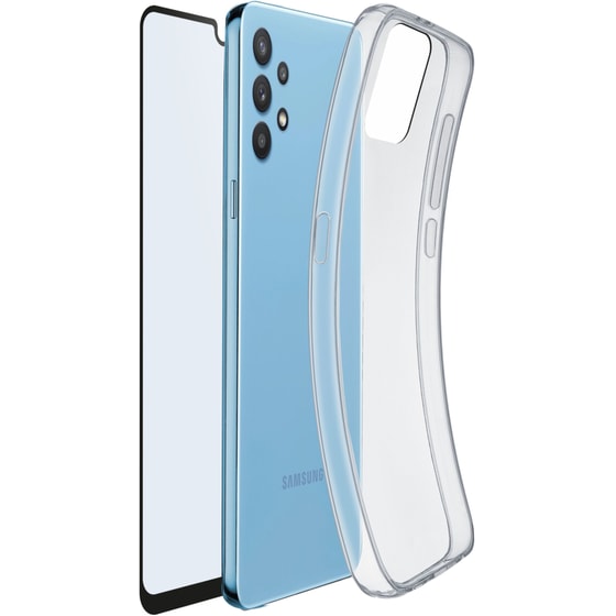 Θήκη Cellular Line Galaxy A33 5G Διάφανη με Tempered Glass image 1