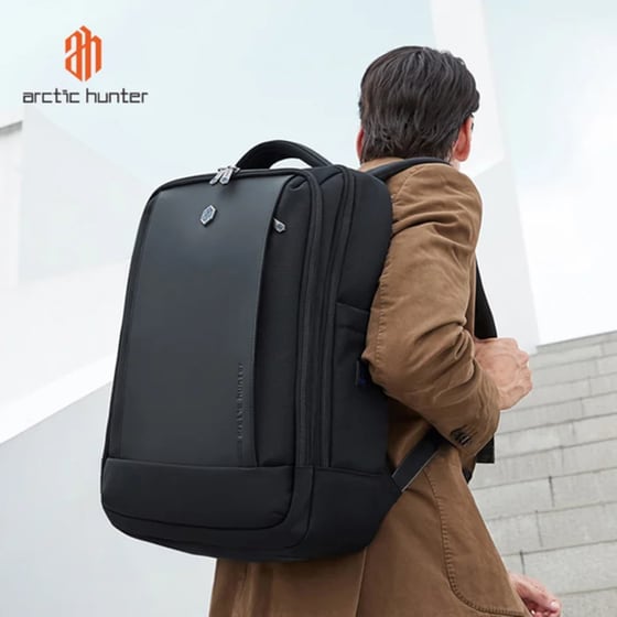 Τσάντα Laptop Arctic Hunter B00550 15.6" Αδιάβροχη - Μαύρο image 1