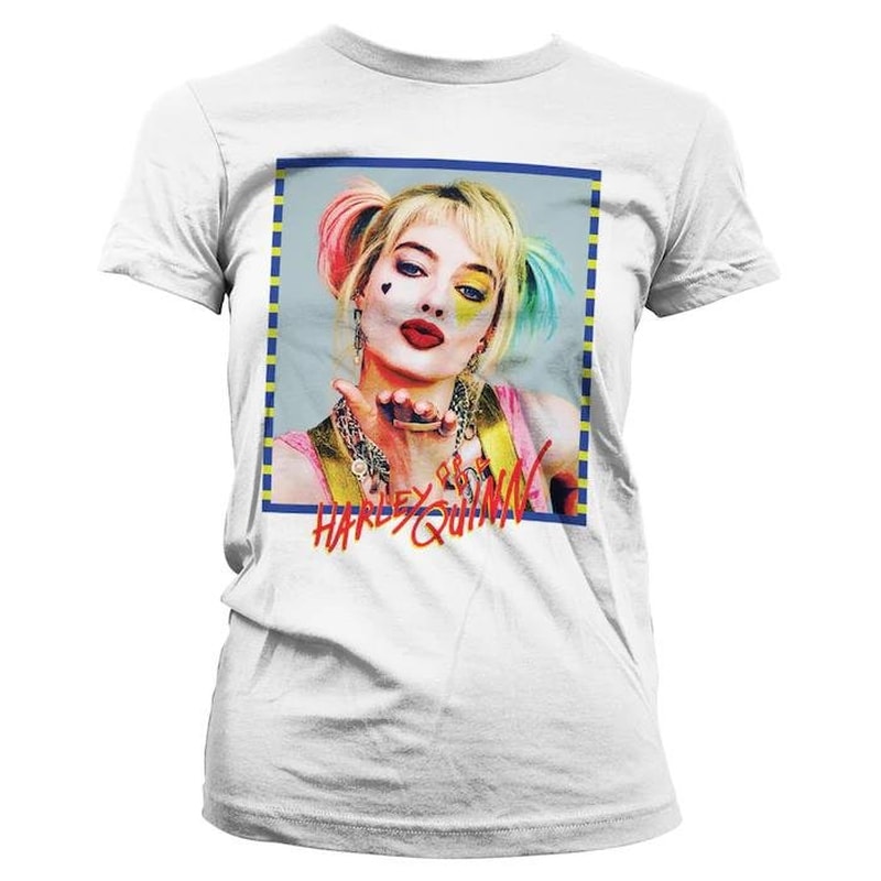 HYBRIS Γυναικείο T-shirt Harley Quinn Kiss - Λευκό