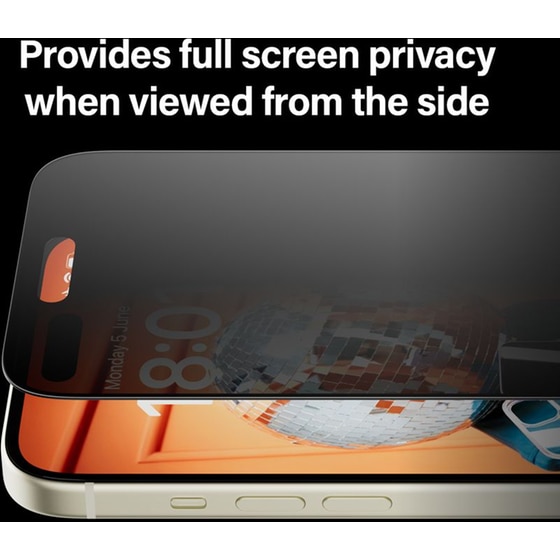 Προστατευτικό οθόνης Apple iPhone 15 Plus - PanzerGlass Privacy Screen Protector Ultra-Wide Fit with EasyAligner image 5