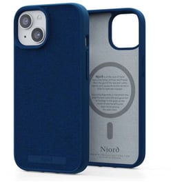 Θήκη Apple iPhone 15 - Njord Suede MagSafe Case - Blue