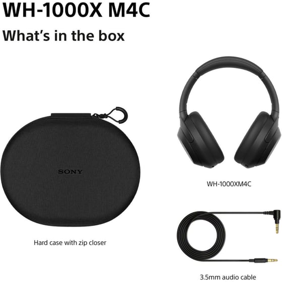 Sony WH-1000XM4C Ασύρματα Ακουστικά Κεφαλής Noise Cancelling - Black image 8