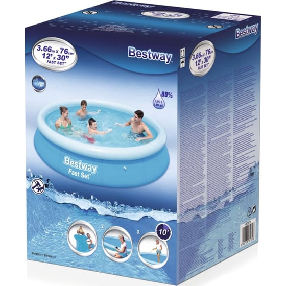 Φουσκωτή Οικογενειακή Πισίνα Bestway Fast Set 57273 5377 Lt - Μπλε image 2