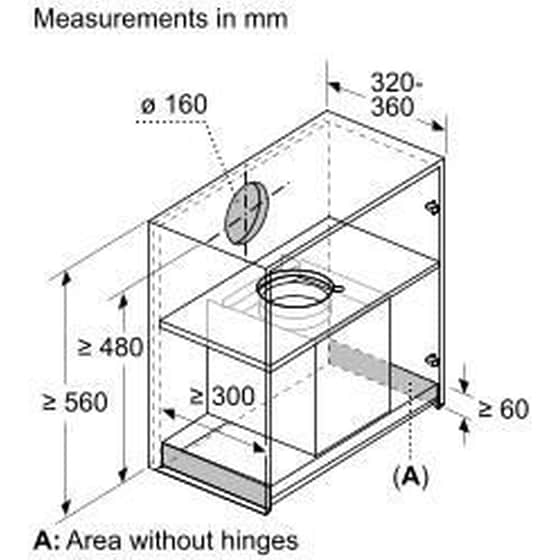 BOSCH DBB97DP60 90 cm Μαύρο Μηχανισμός Απορρόφησης image 1