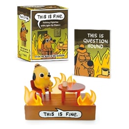 This Is Fine Talking Figurine