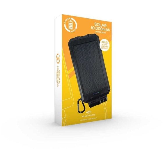 Powerbank Red5 Solar 10.000mAh - Μαύρο image 1