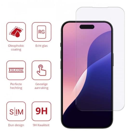 Προστατευτικό οθόνης Apple iPhone 16 Pro - Rosso Tempered Glass 9h image 1